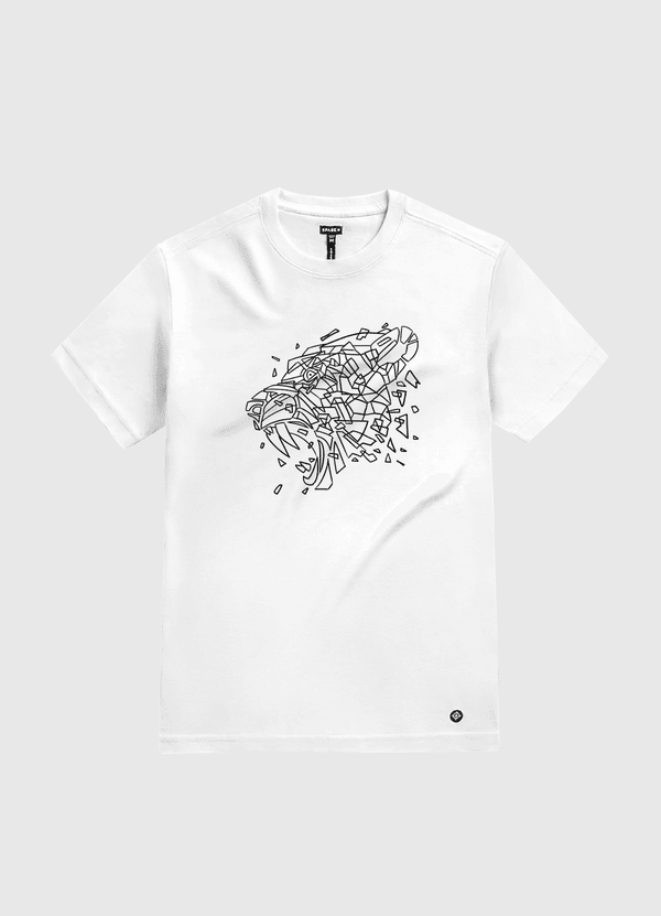 Geometric Sabertooth White Gold T-Shirt