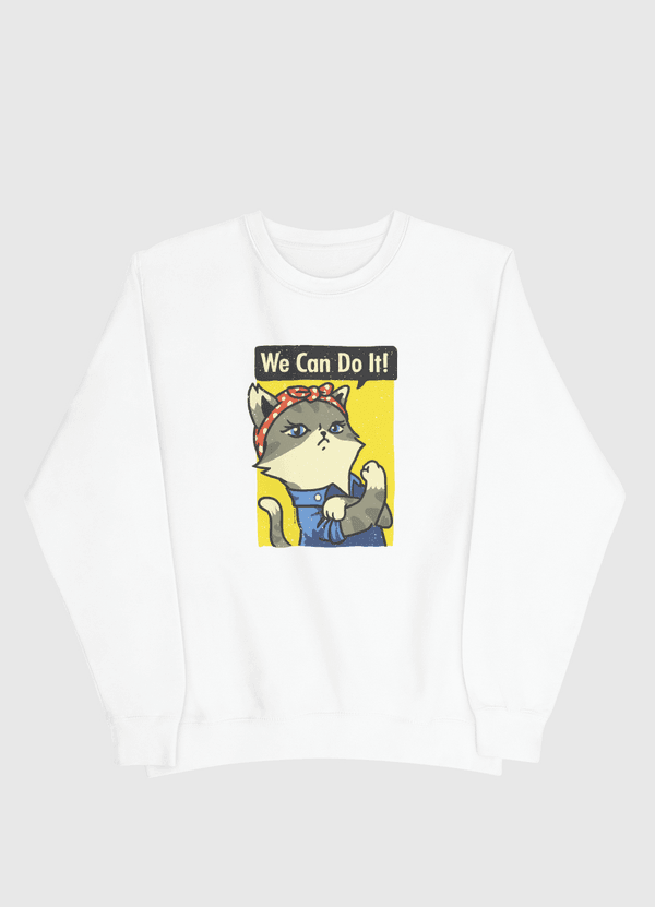 Purrsist! We Can Do It! Men Sweatshirt