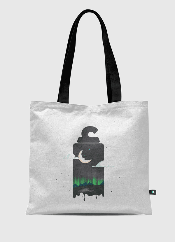 Arabic Letter Alef Aurora Tote Bag