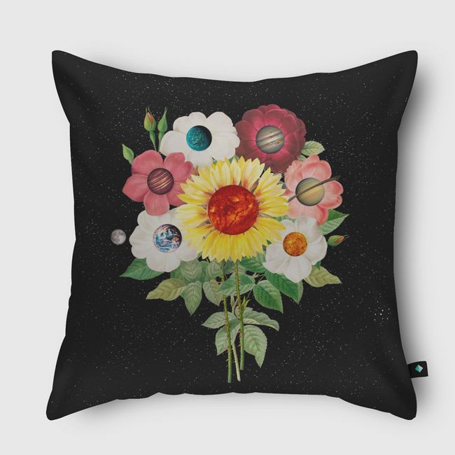 SunFlower System Planets - Throw Pillow