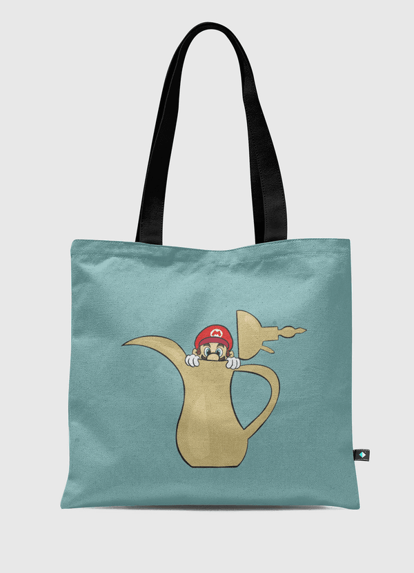SuperMario & Arabic coffee Tote Bag