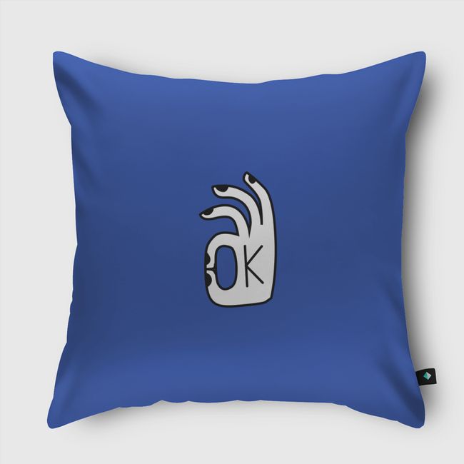 Ok - Throw Pillow