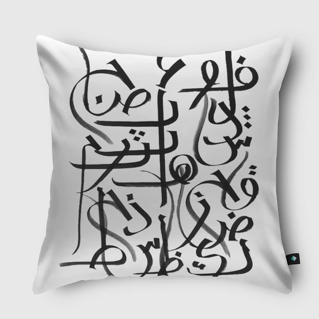 Calligraphy table - Throw Pillow