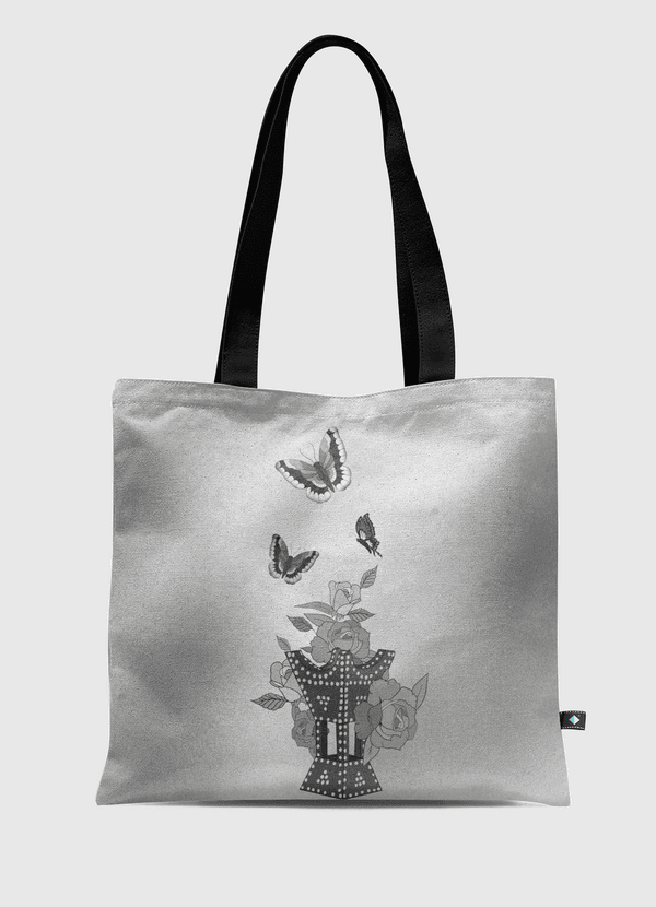 Flowers and butterflies  Tote Bag