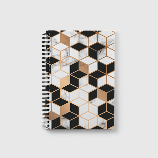 Marble and cube pattern Notebook