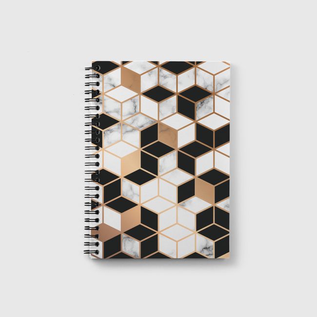 Marble and cube pattern - Notebook