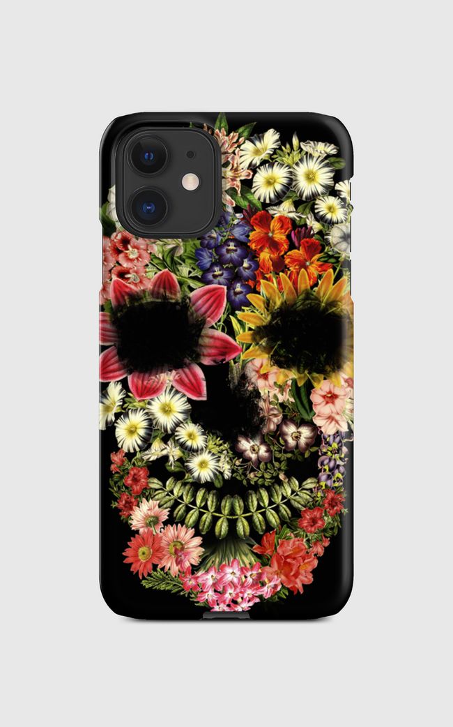 Floral Skull Vintage Black - Regular Case