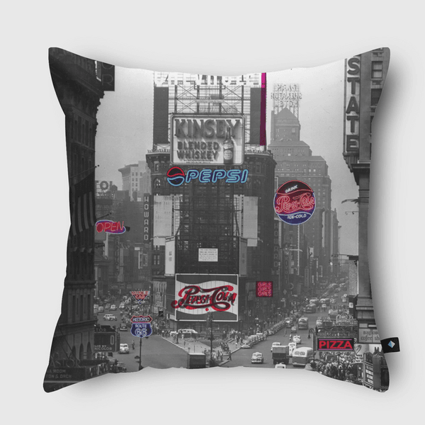 nyc vintage  Throw Pillow