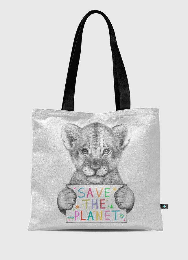 Lion cub save the planet - Tote Bag