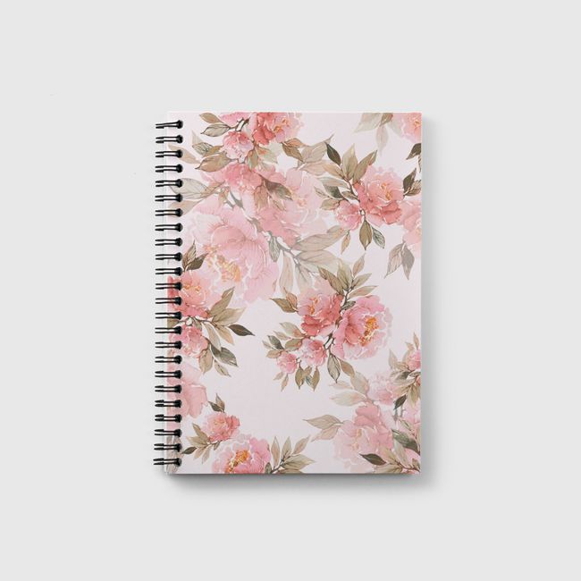 Blooming peonies - Notebook