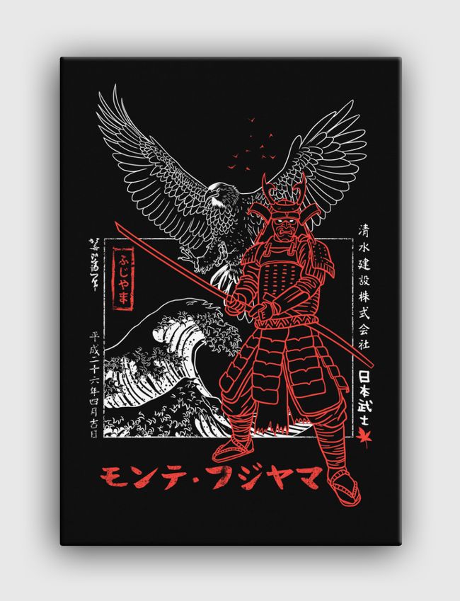 Samurai Eagle Attack - Canvas