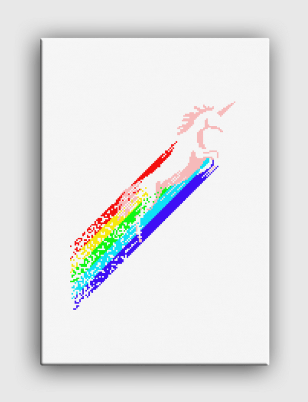 Pixel unicorn Canvas