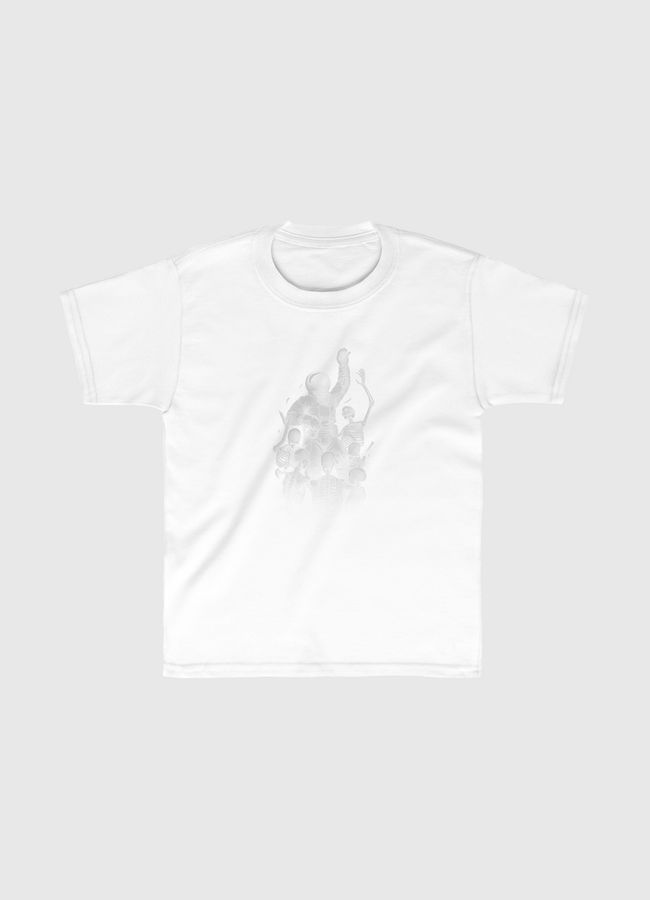Astronaut Skeleton Scaping - Kids Classic T-Shirt