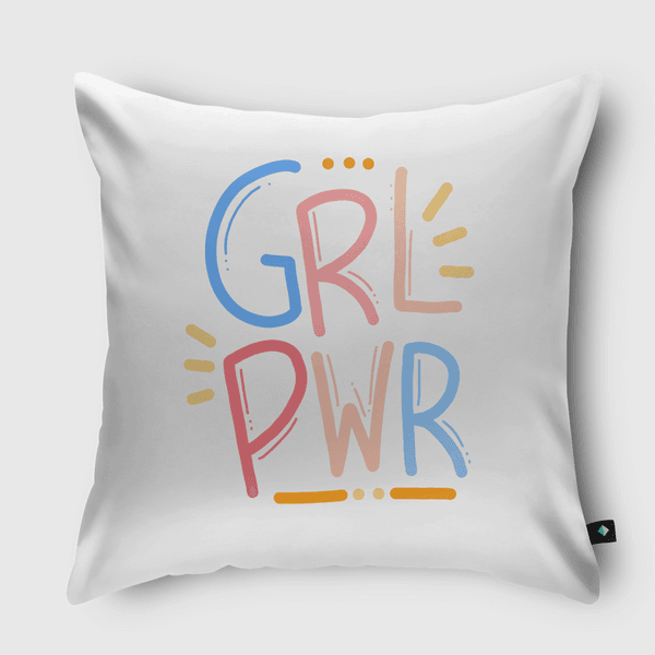 Girl power Throw Pillow