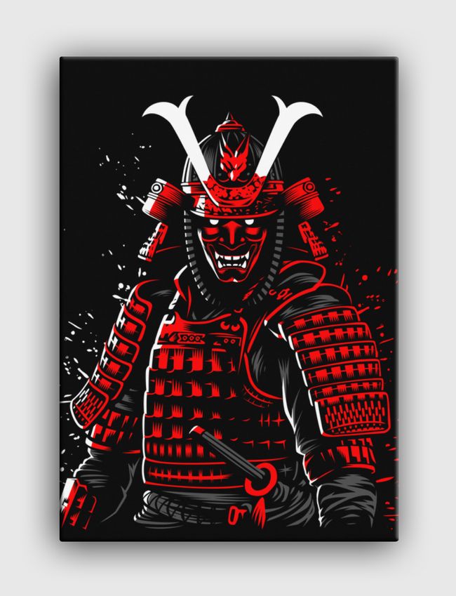 Samurai red - Canvas