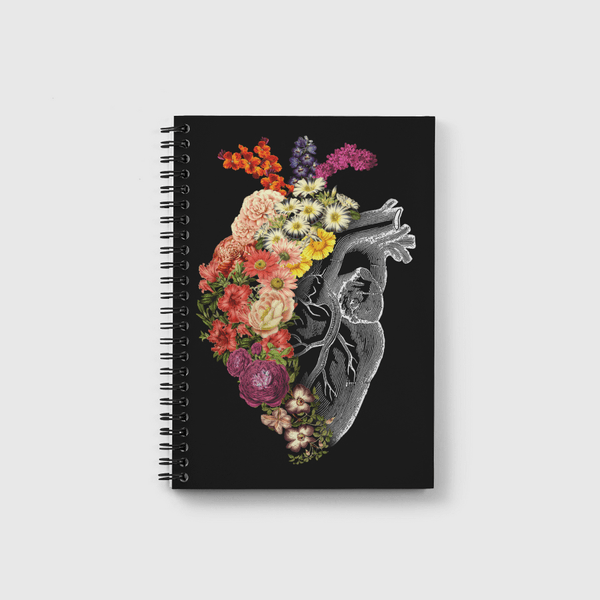 Flower Heart Spring Notebook