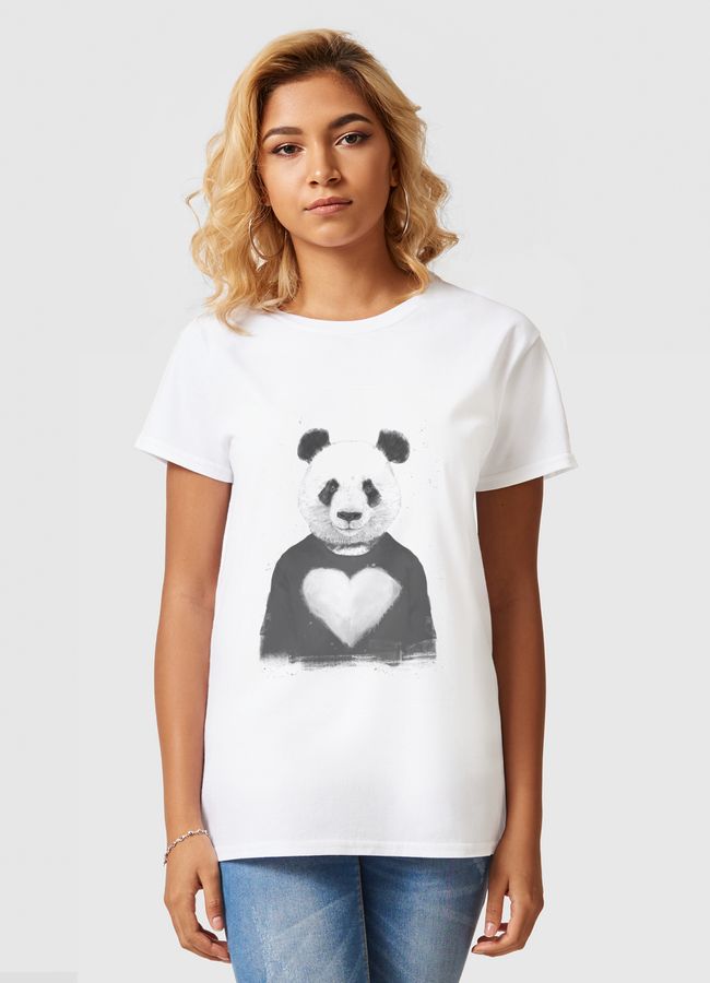 Lovely panda - Women Basic T-Shirt