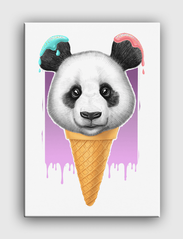 Panda ice cream Canvas