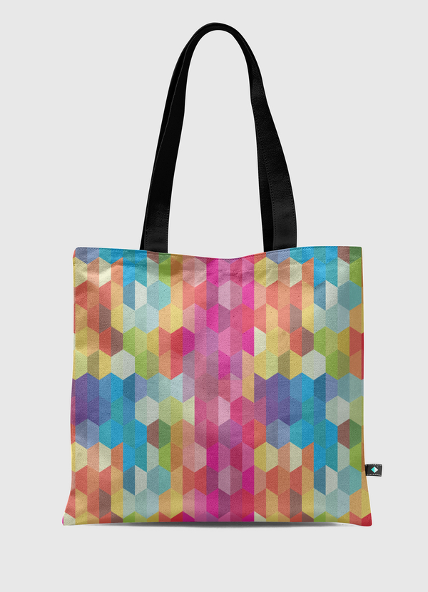 Rainbow Geodes Pattern Tote Bag