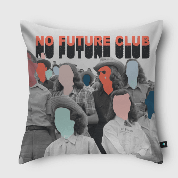 no future club Throw Pillow