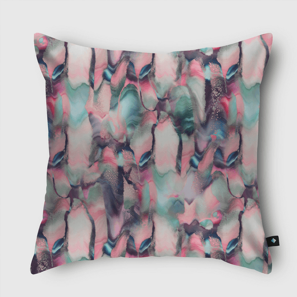 Rainbow Rock Throw Pillow
