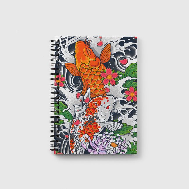 Koi Fish Pond - Notebook