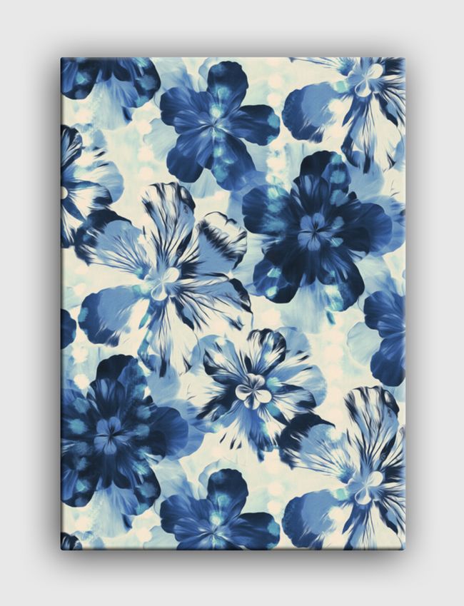 Oversized Indigo Floral - Canvas