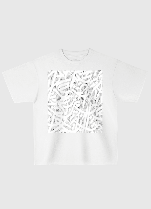 white universe Oversized T-Shirt