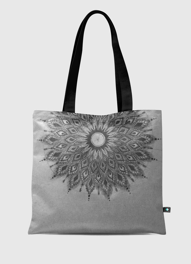 Gray mandala - Tote Bag