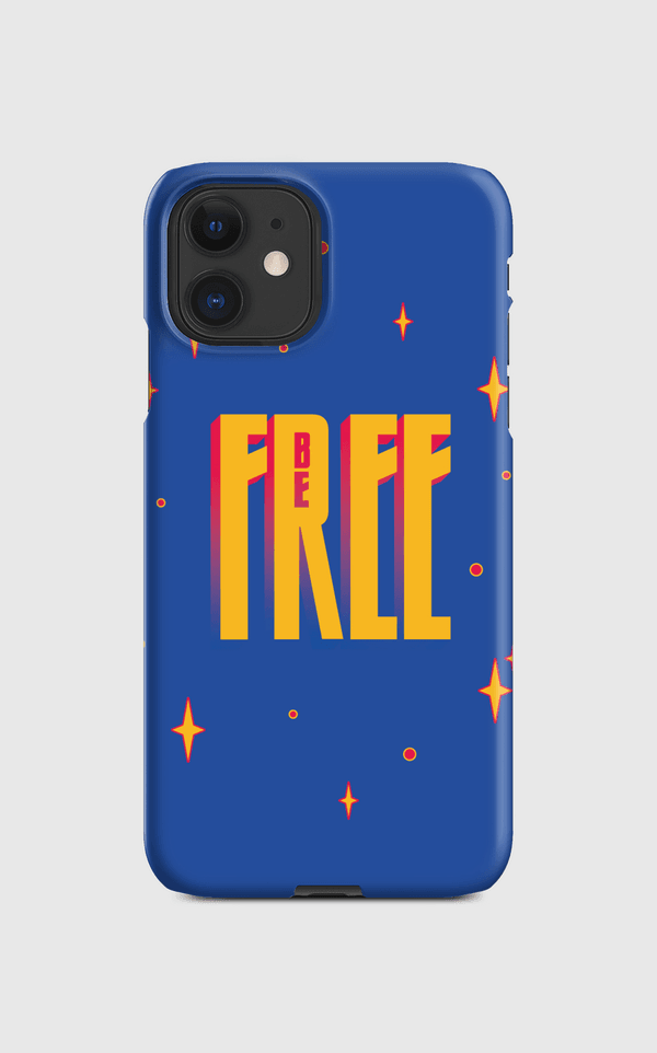 Be Free in Blue Regular Case