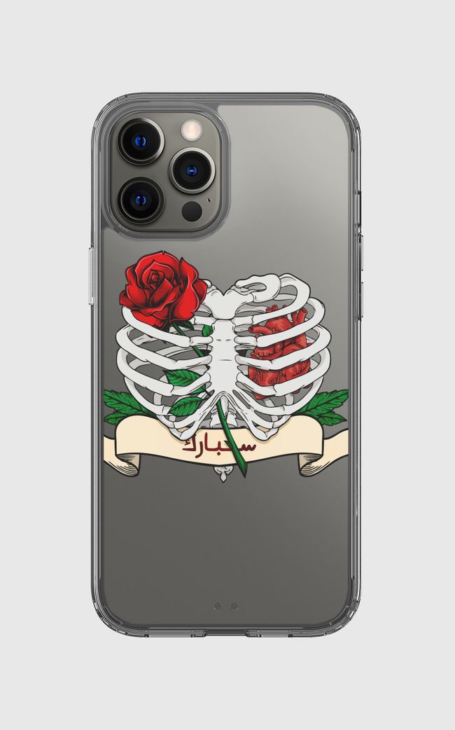 Skeleton Heart - Clear Case