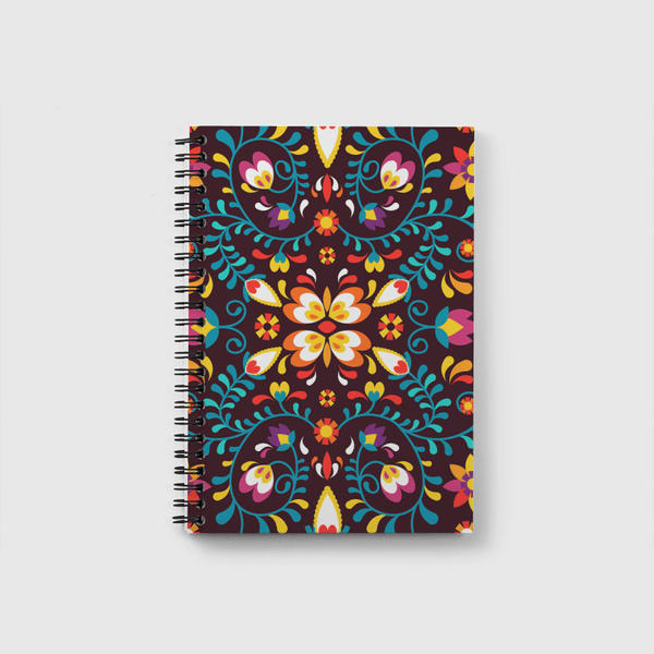 Floral Background Gifts Notebook