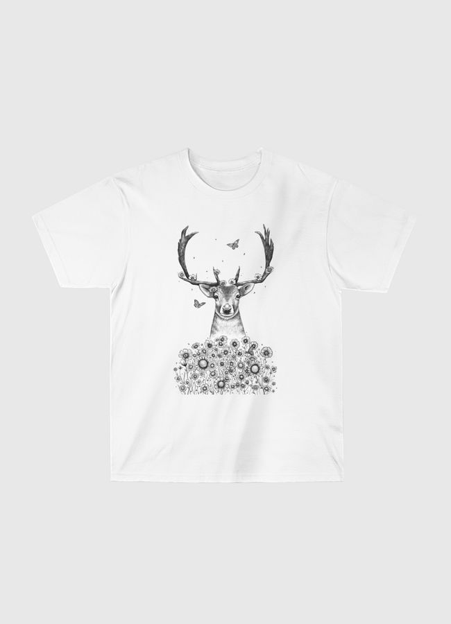 Deer in flowers - Classic T-Shirt