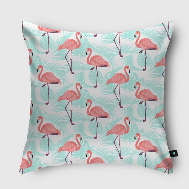 Flamenco summer pattern - Throw Pillow