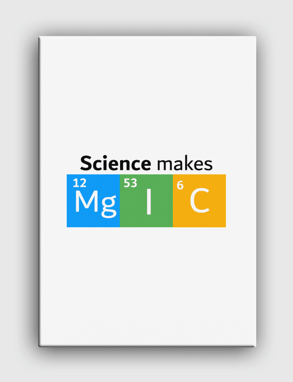 Science Makes Magic Canvas