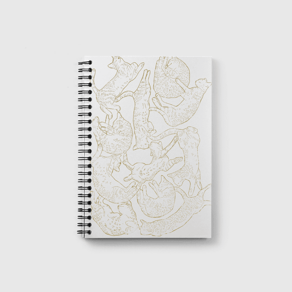 11 sleeping cat Notebook