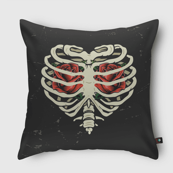 My Floweral Chest Throw Pillow