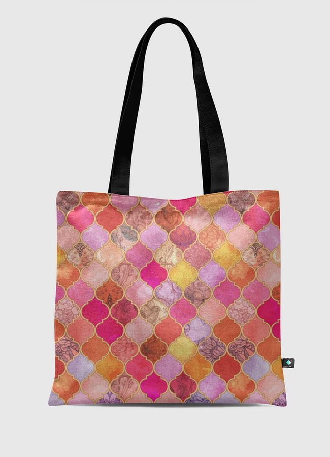 Hot Pink Moroccan Tiles - Tote Bag