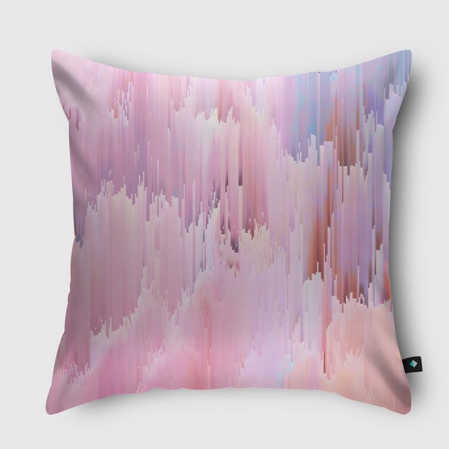 Delicate glitches - Throw Pillow