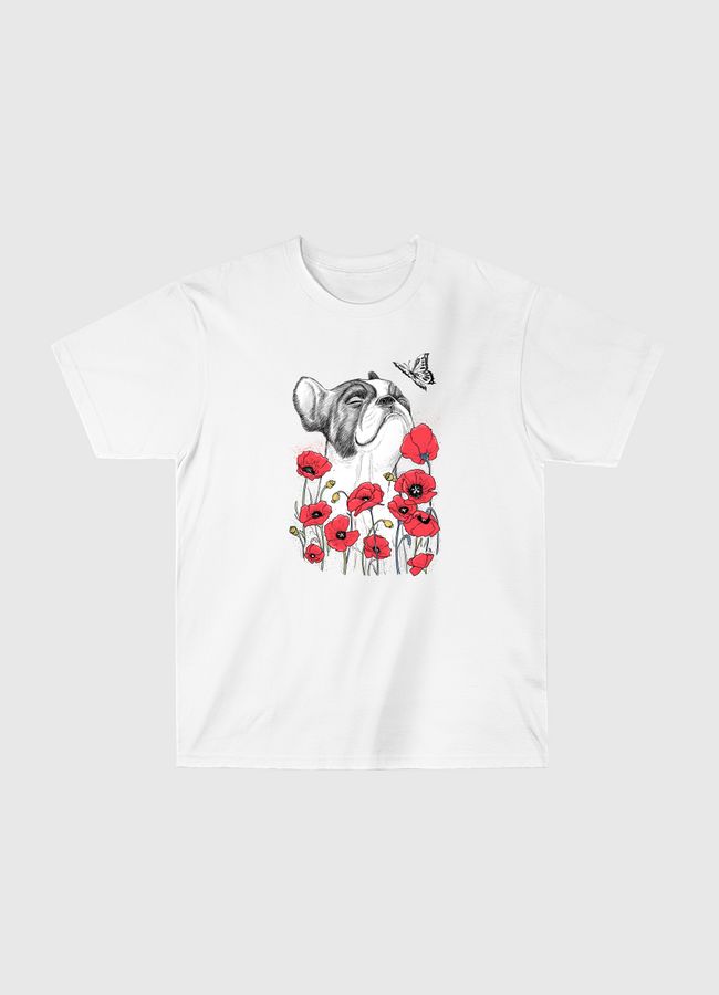 Pug in flowers - Classic T-Shirt