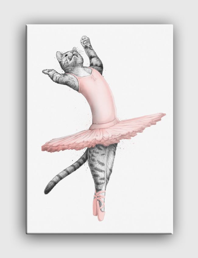 Ballerina Cat - Canvas