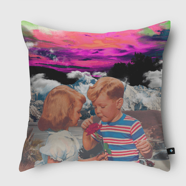 TWO KIDS Throw Pillow