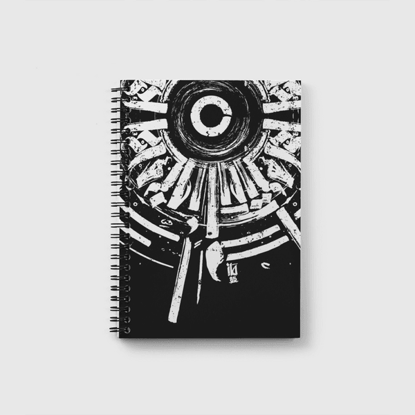 CALLIGRAPHY MAZ85- WHITE 2 Notebook