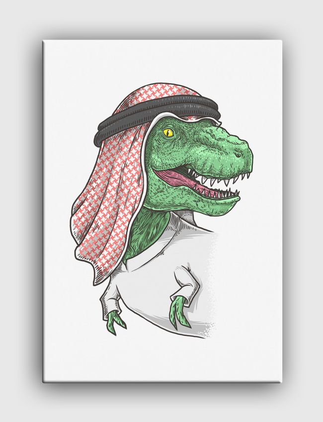 Saudi T-rex  - Canvas