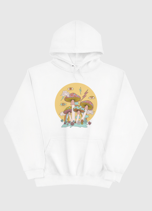 retro 60's hippie sun  Pullover Hoodie