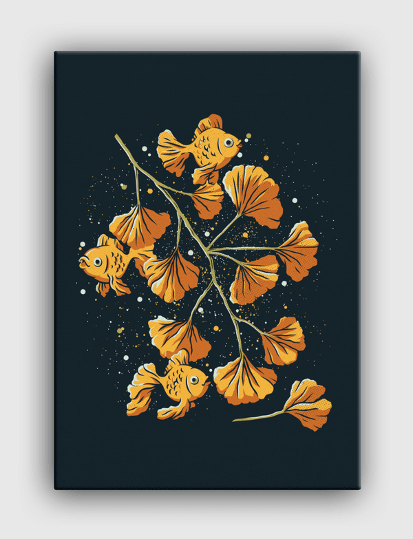 Ginkgo Golden Fish Canvas