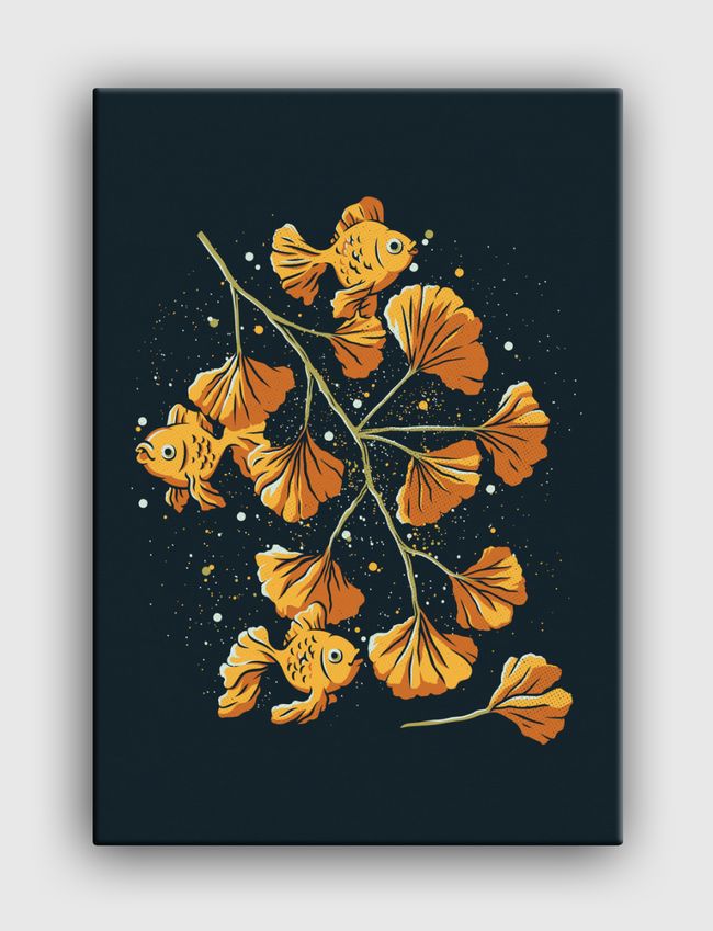 Ginkgo Golden Fish - Canvas