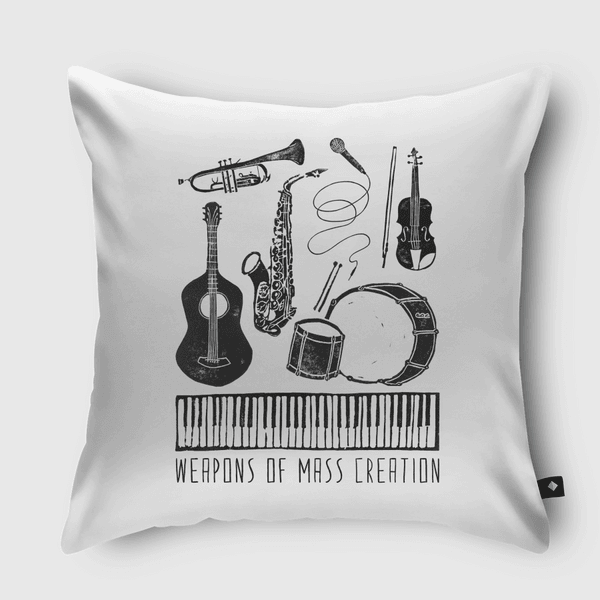 WOMC - Music Throw Pillow