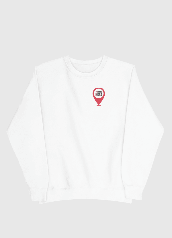 you are here انت في قلبي Men Sweatshirt