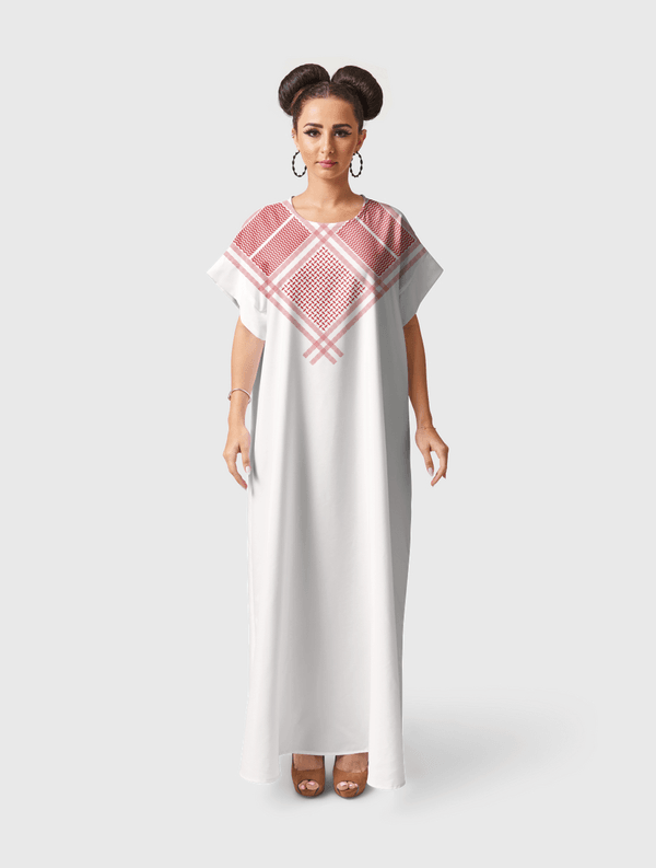 SAUDI PATTERN Short Sleeve Dress